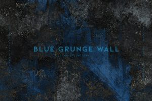 Blue Grunge Wall