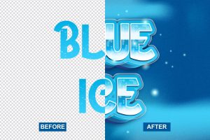 Blue Ice Text Effect