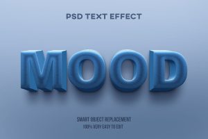 Blue stone text effect