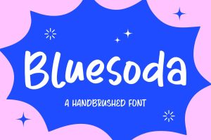 Bluesoda – Handbrushed Logo Font