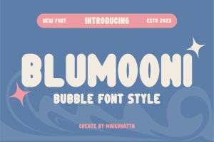 Blumooni – Bubble Font Style