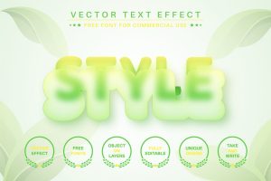 Blur – Editable Text Effect, Font Style