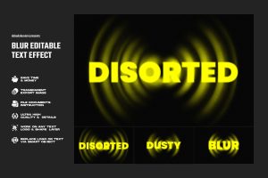Blur Editable Text Effect