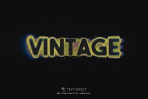 Blurred Vintage Text Effect
