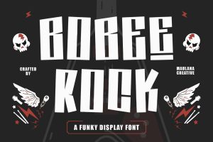 Bobee Rock Fun Display Font