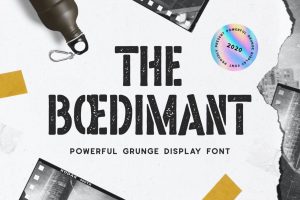 Boedimant – Grunge Display Font