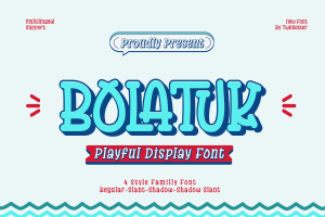 Bolatuk – Playful Display Font