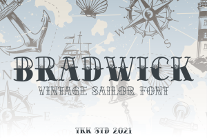 Bold Vintage Tattoo Font – Bradwick
