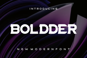 Boldder font