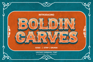 Boldin Carves – Vintage Carnaval Font