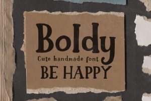 Boldy – Cute Handwritten Font