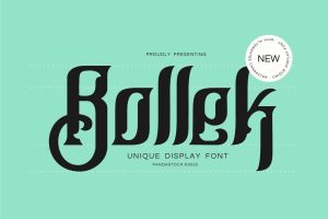 Bollek – Blackletter Typeface