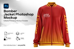 Bomber jacket mockup