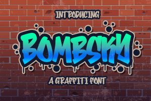 Bombsky Graffiti Font