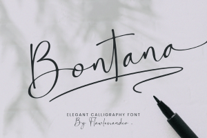 Bontana – Elegant Calligraphy Font