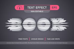 Book – Editable Text Effect, Font Style
