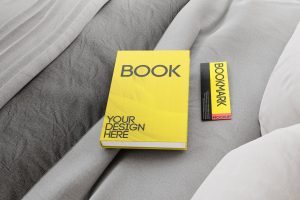 Book and Bookmark Mockup