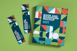 Book And Bookmark Mockup 001