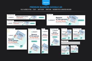 Book Banners Ad Template