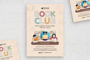 Book Club Flyer Template