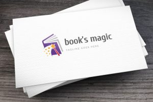 Books Magic Logo Template
