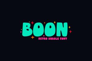 Boon Retro Bubble Font