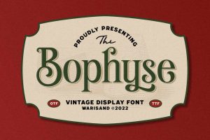 Bophyse – Vintage Font