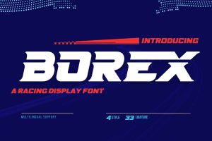 Borex | Athletic Font