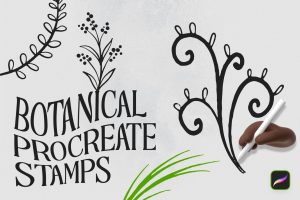 Botanical Procreate Stamp Brushes