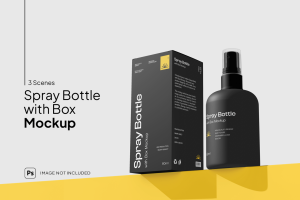 Bottle Spray Mockup