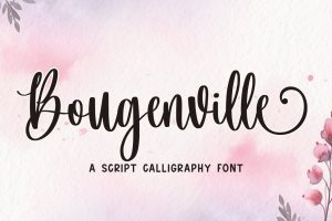 Bougenville – Wedding Font