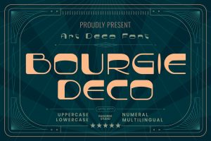 Bourgie Deco – Art Deco Font