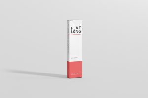 Box Mockup – Flat Long Rectangle