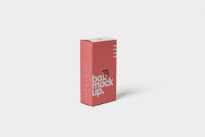 Box Mockup  Long Vertical Rectangle