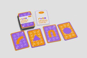 Box with Playing Cards Mockup