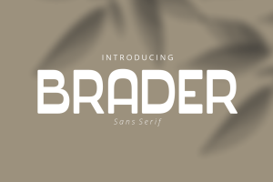 Brader, Display Font