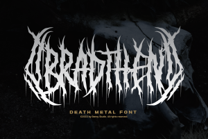 Bradthen – Death Metal Font