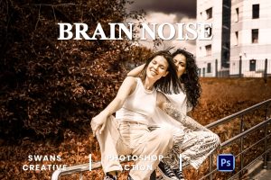 Brain Noise Photoshop Action
