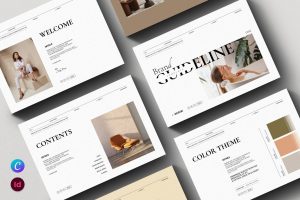 Brand Guideline Landscape Brochure Template