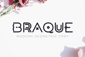 Braque – Modern Geometric Logo Font