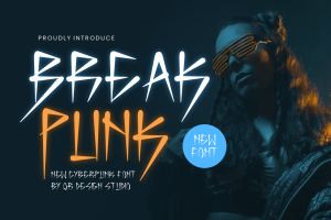 Break Punk – Neon & Cyberpunk Font