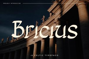 Bricius – Display Celtic Typeface