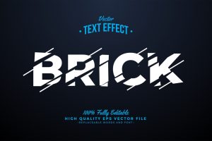 Brick Glitch Text Effect