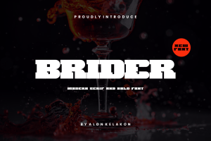 Brider – Bold Font