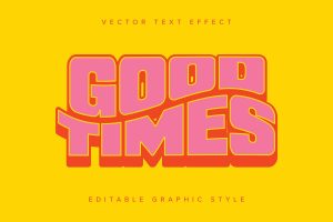 Bright and Wavy Vector Text Effect Mockup