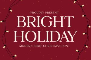 Bright Holiday Christmas Font