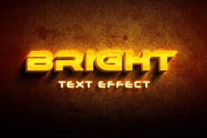 Bright Light Text Effect