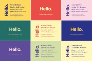 Bright Minimal – Business Card Template
