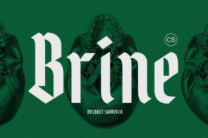 Brine – Blackletter Font