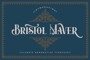 Bristol Maver – Decorative Font